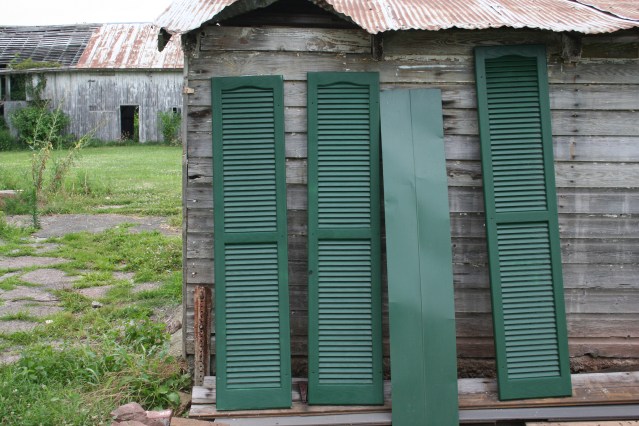 Shutters - matched to roof