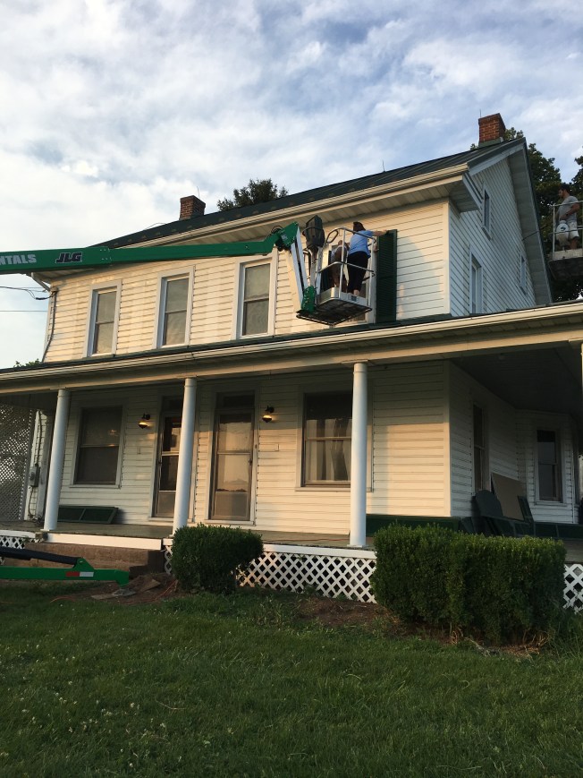 Shutters - putting up